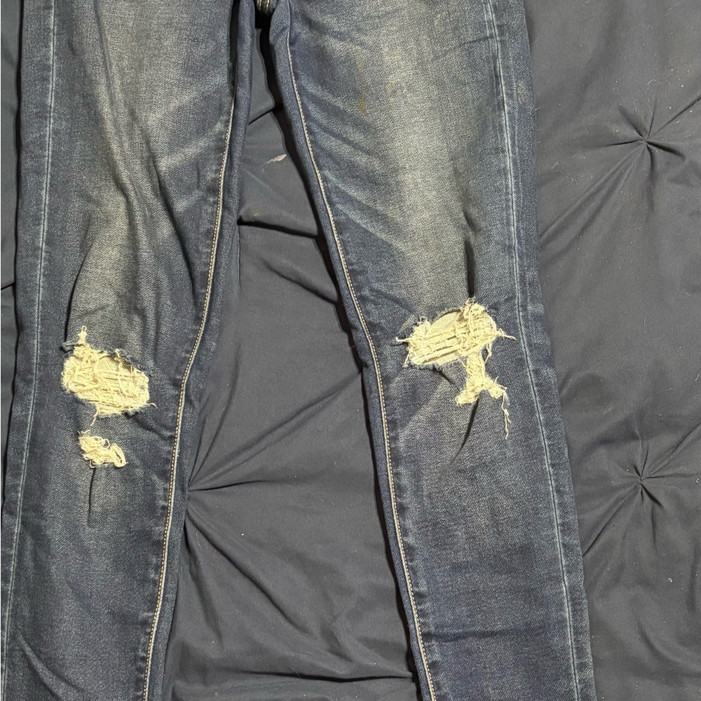 American Eagle Outfitters Ripped Blue Denim Jeans